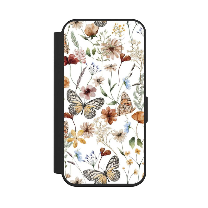iPhone 15 Pro NIVOflip Wildflowers and Butterflies Pattern