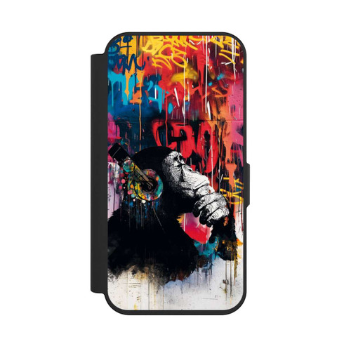 Apple iPhone 15 Pro NIVOflip Chimp Blue Streetart