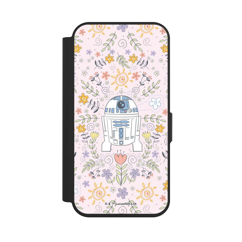 iPhone 15 Pro NIVOflip R2D2 Blumen Muster