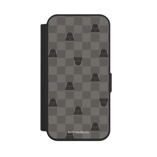 Apple iPhone 15 Pro NIVOflip Darth Vader Schachbrettmuster Schwarz