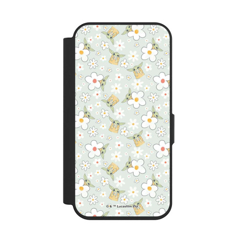 Apple iPhone 15 Pro NIVOflip Baby Yoda Blumen Muster