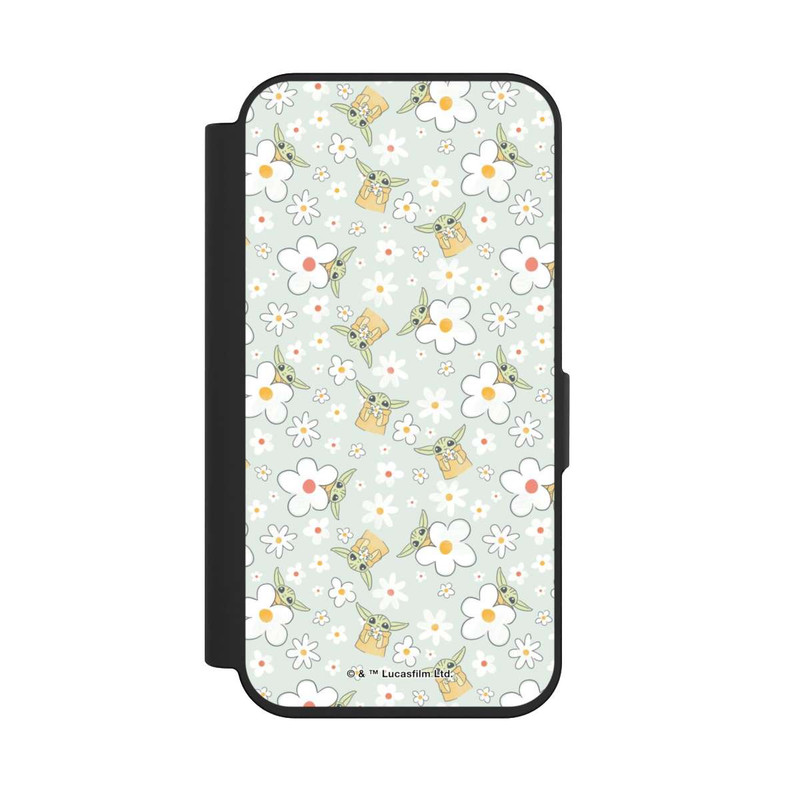 iPhone 15 Pro NIVOflip Baby Yoda Blumen Muster