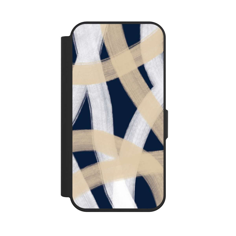 iPhone 15 Pro NIVOflip Laced Up Beije Blue