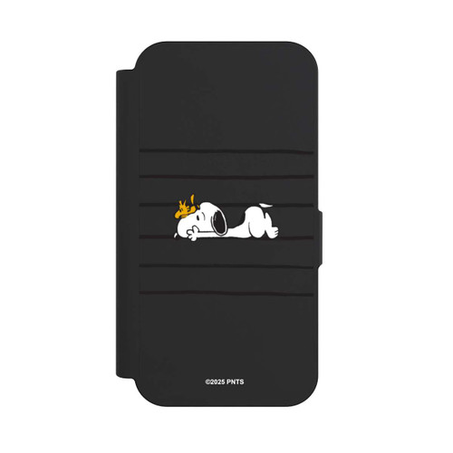 Apple iPhone 15 Pro NIVOflip Snoopy Woodstock Stripes Peanuts Transparent