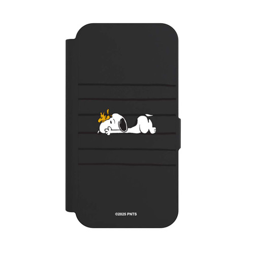 Apple iPhone 15 Pro NIVOflip Snoopy Woodstock Streifen Peanuts Transparent