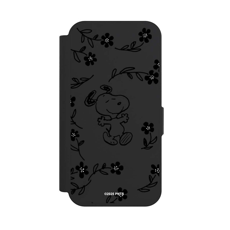 iPhone 15 Pro NIVOflip Snoopy und Flowers Transparent