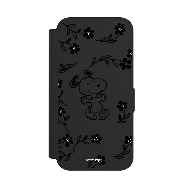 iPhone 15 Pro NIVOflip Snoopy und Flowers Transparent