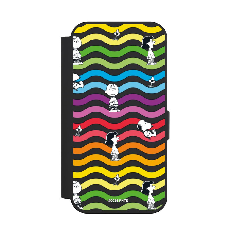 iPhone 15 Pro NIVOflip Snoopy Pattern Rainbow Transparent