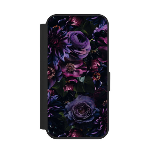Apple iPhone 15 Pro NIVOflip Dunkle Lila Blüten 