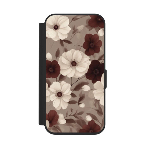 Apple iPhone 15 Pro NIVOflip Negative Flower Bordeaux White with AI