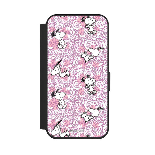 Apple iPhone 15 Pro NIVOflip Peanuts Pink Roses Pattern