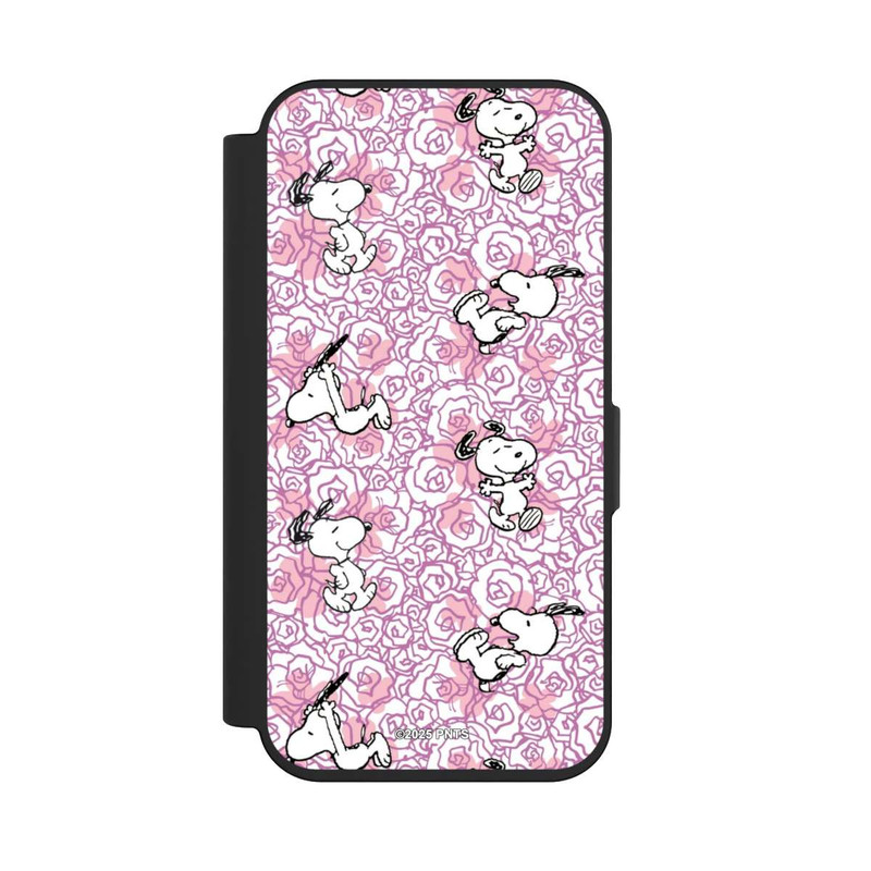 iPhone 15 Pro NIVOflip Peanuts Pink Roses Pattern