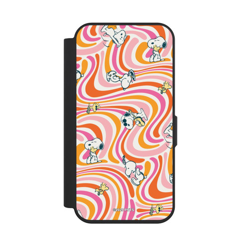 Apple iPhone 15 Pro NIVOflip Peanuts Hippie Pattern Orange