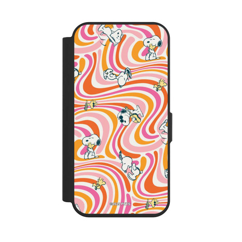 Apple iPhone 15 Pro NIVOflip Peanuts Hippie Pattern Orange