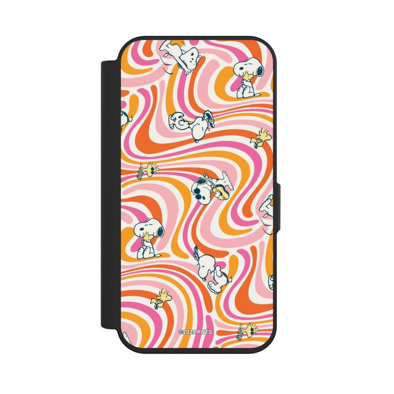 iPhone 15 Pro NIVOflip Peanuts Hippie Pattern Orange