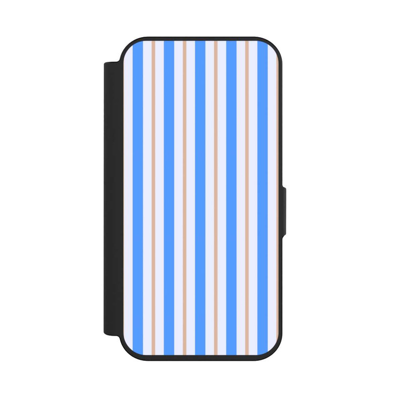 iPhone 15 Pro NIVOflip Streifen Blau Beige