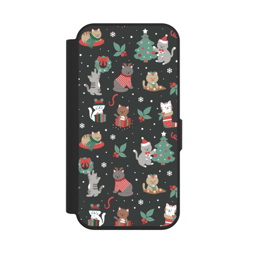 Apple iPhone 15 Pro NIVOflip Christmas Festive Cute Holiday Kittens