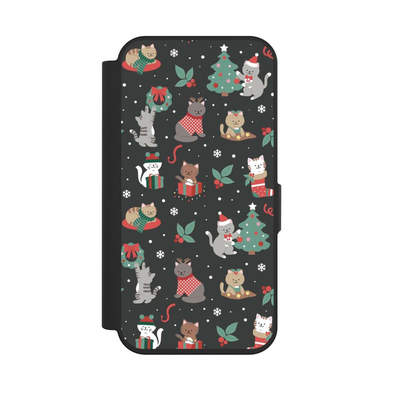 iPhone 15 Pro NIVOflip Weihnachtliche Kätzchen