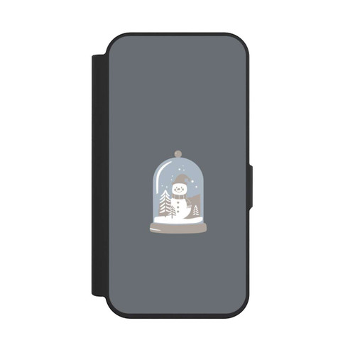 Apple iPhone 15 Pro NIVOflip Minimalist Snow Globe with Snowman