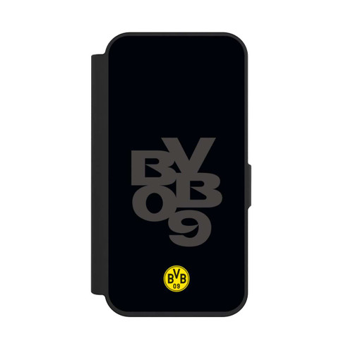 Apple iPhone 15 Pro NIVOflip BVB09 Grau Schwarz