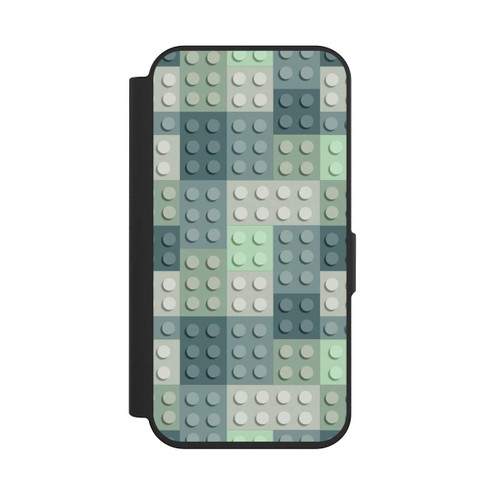 Apple iPhone 15 Pro NIVOflip Grünes Blockmuster