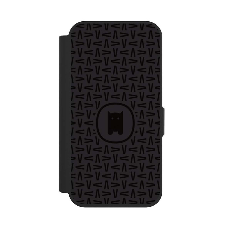 iPhone 15 Pro NIVOflip Nivocase Muster Schwarz Grau