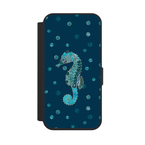 Apple iPhone 15 Pro NIVOflip Glamour Sea Horse Art
