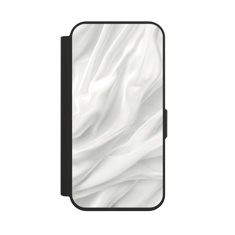 iPhone 15 Pro NIVOflip Texture Lisse Satinée Blanche avec IA