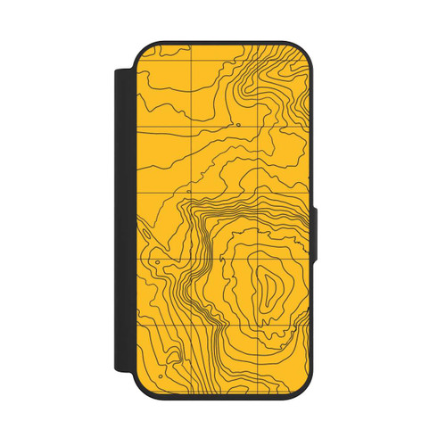 Apple iPhone 15 Pro NIVOflip Berg gelbe Linien