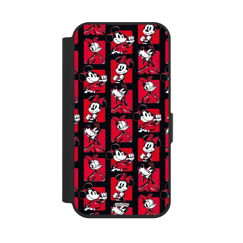 iPhone 15 Pro NIVOflip Micky Maus Racing Muster Rot