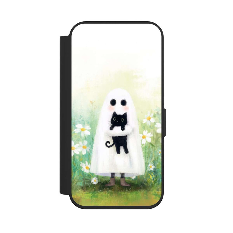 iPhone 15 Pro NIVOflip Ghost Hug for Cat Halloween with AI