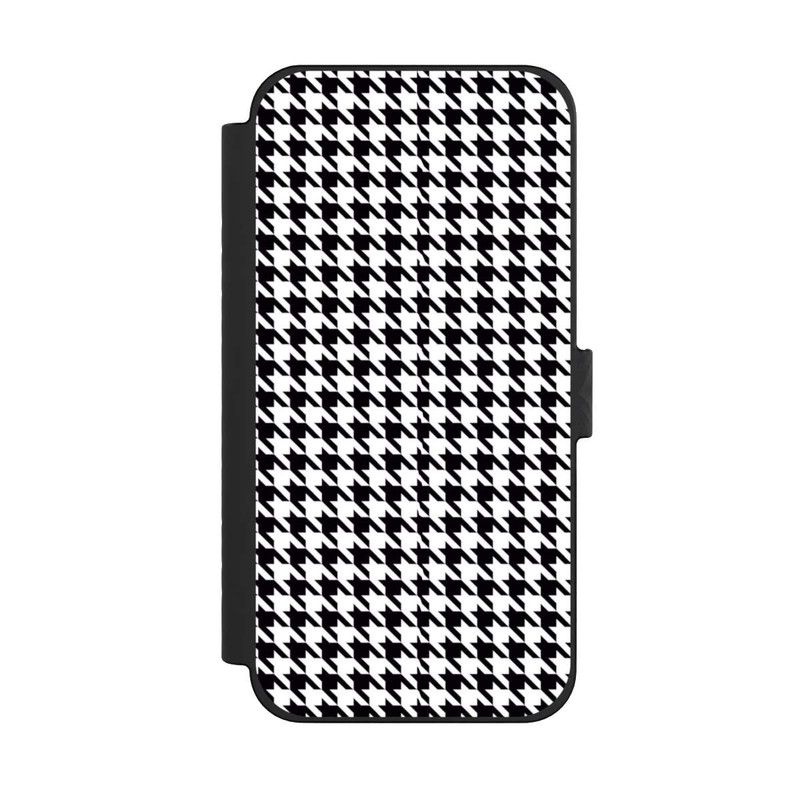 iPhone 15 Pro Max NIVOflip Hahnentritt Schwarz Weiß