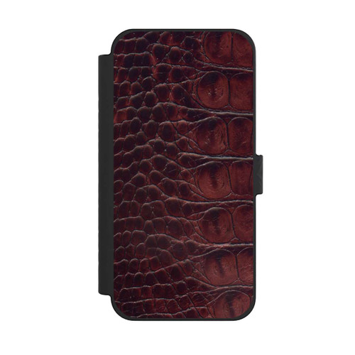 Apple iPhone 15 Pro Max NIVOflip Cuir de Crocodile