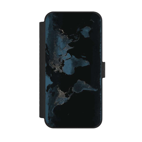 Apple iPhone 15 Pro Max NIVOflip Carte du Monde Nuit