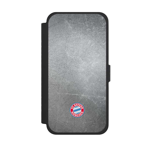 Apple iPhone 15 Pro Max NIVOflip Klassisches FCB Logo Klein - Bunt auf Metalllook