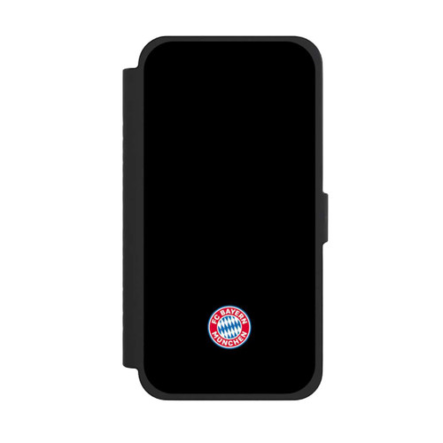 Apple iPhone 15 Pro Max NIVOflip Klassisches FCB Logo Klein - Bunt auf Schwarz