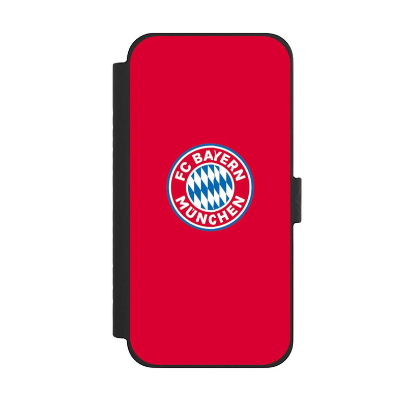 iPhone 15 Pro Max NIVOflip FCB Logo sur fond rouge