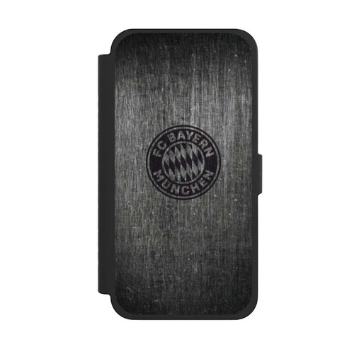 Apple iPhone 15 Pro Max NIVOflip Metalllook FCB Logo einfarbig