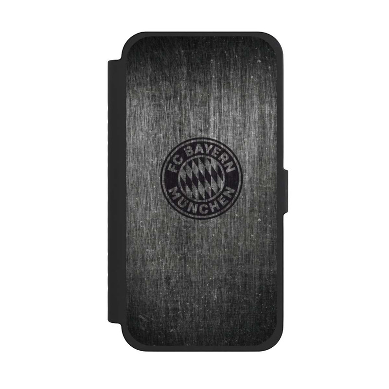 iPhone 15 Pro Max NIVOflip Metal look FCB Logo plain