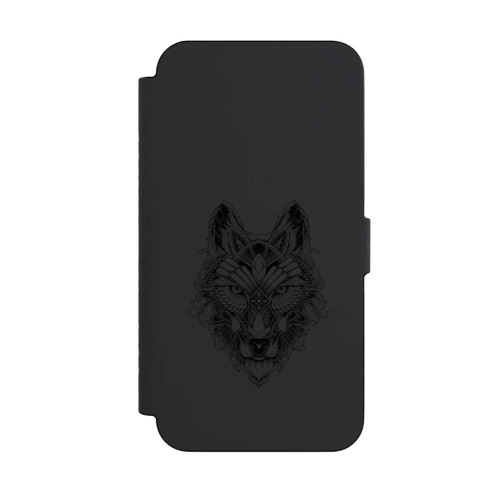 Apple iPhone 15 Pro Max NIVOflip Wolf Mandala ohne Hintergrund