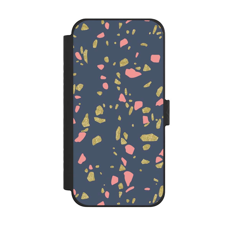 iPhone 15 Pro Max NIVOflip Terazzo Gold-Optik