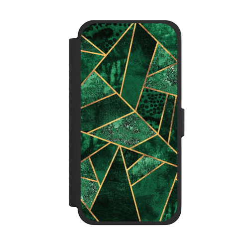 Apple iPhone 15 Pro Max NIVOflip Tief Smaragdgrün Golddruck