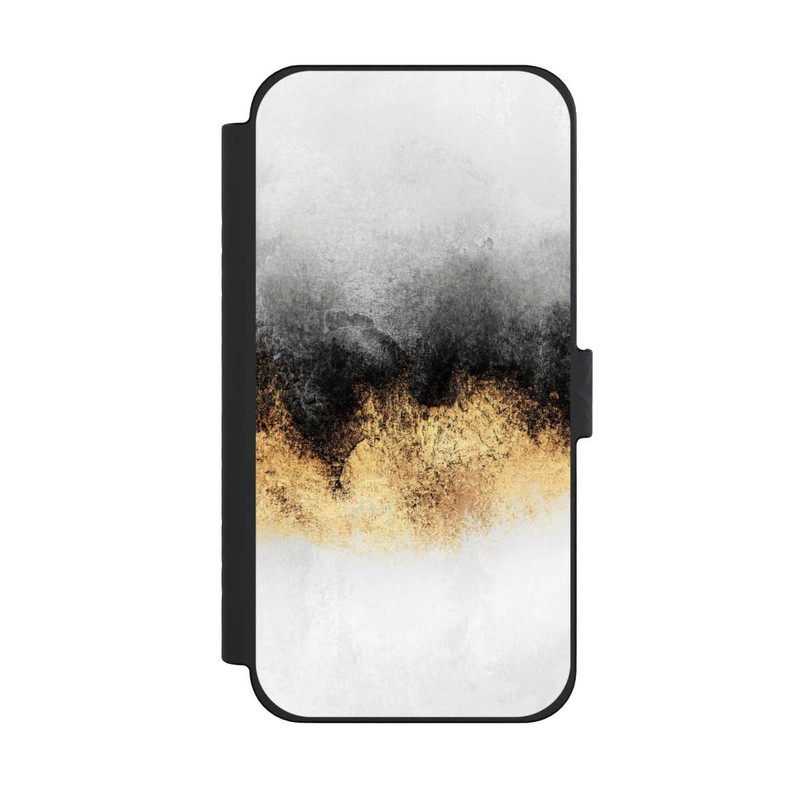 iPhone 15 Pro Max NIVOflip Gris Ciel Poussière Or Imprimé