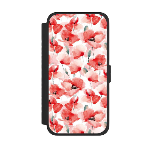 Apple iPhone 15 Pro Max NIVOflip Mohnblumen Muster