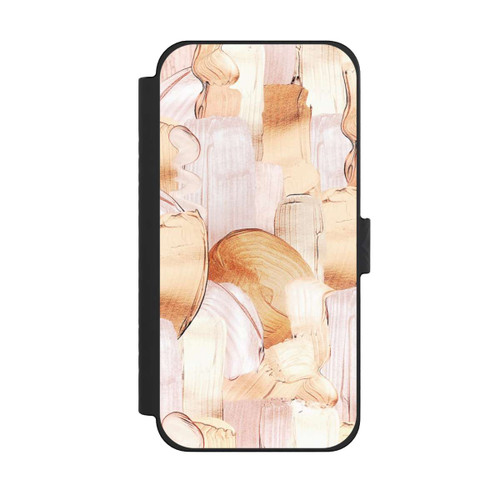Apple iPhone 15 Pro Max NIVOflip White/Gold Brush Pattern