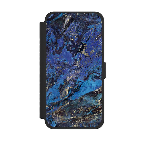 Apple iPhone 15 Pro Max NIVOflip Lapislazuli blau und gold