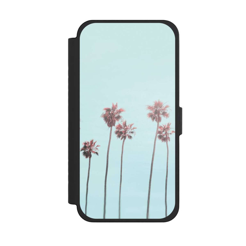 iPhone 15 Pro Max NIVOflip Paradis des palmiers de plage rose