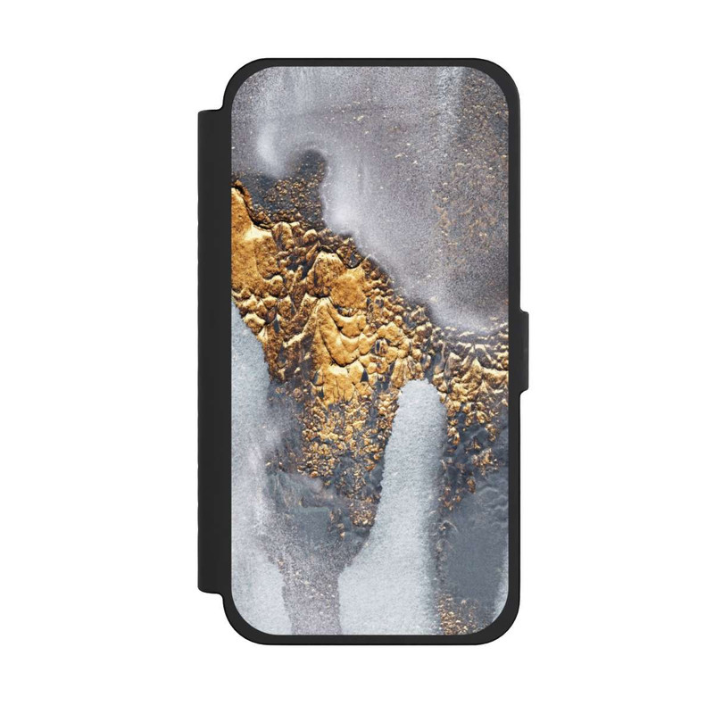 iPhone 15 Pro Max NIVOflip Beton-Gold-Glitzerlook