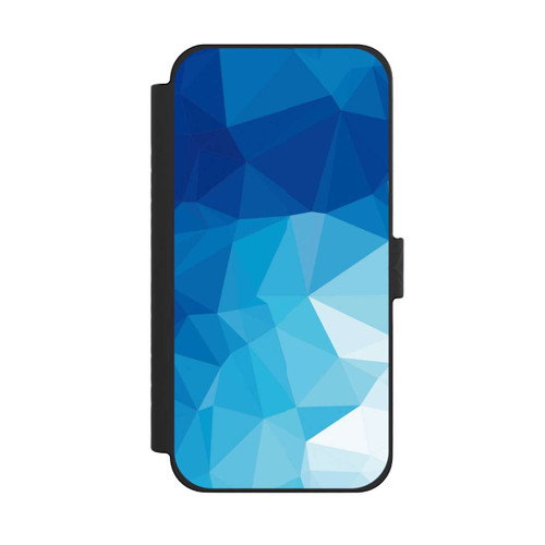 Apple iPhone 15 Pro Max NIVOflip Mosaïque Polygonale Bleue