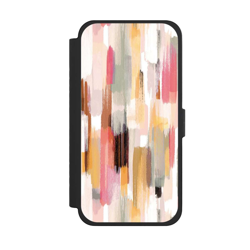 iPhone 15 Pro Max NIVOflip Coups de pinceau abstraits Nuances d'automne